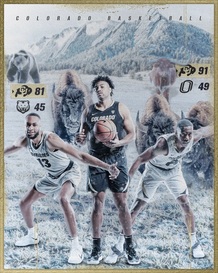 Colorado basketball game graphic