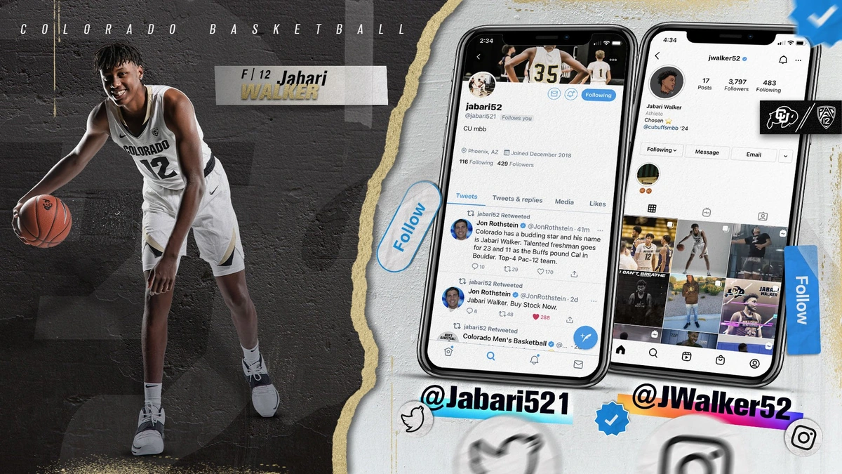 Jabari Walker social media graphic