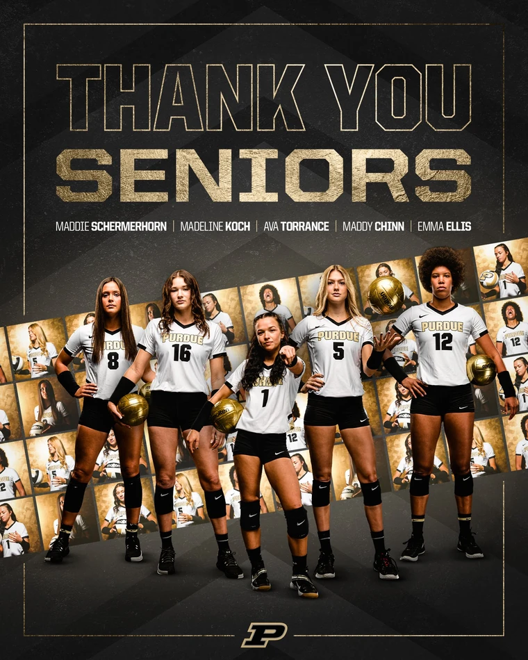 Thank You Seniors volleyball graphic