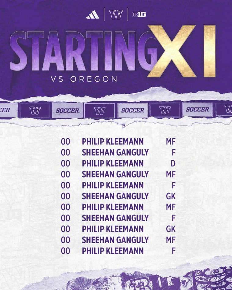 Starting XI graphic