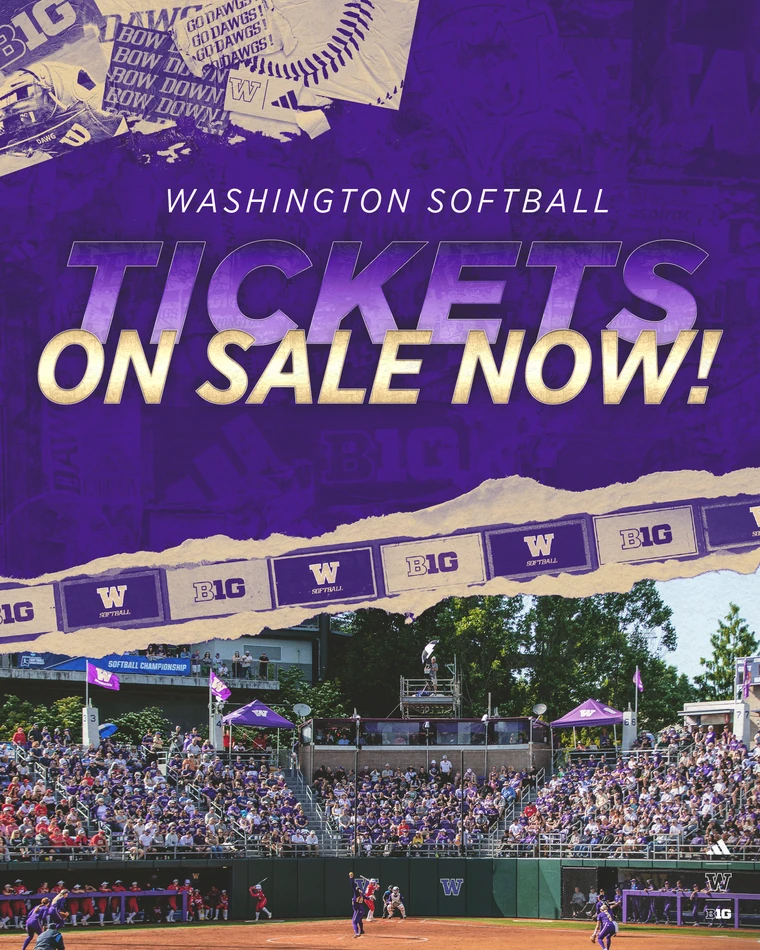 Softball tickets on sale now graphic