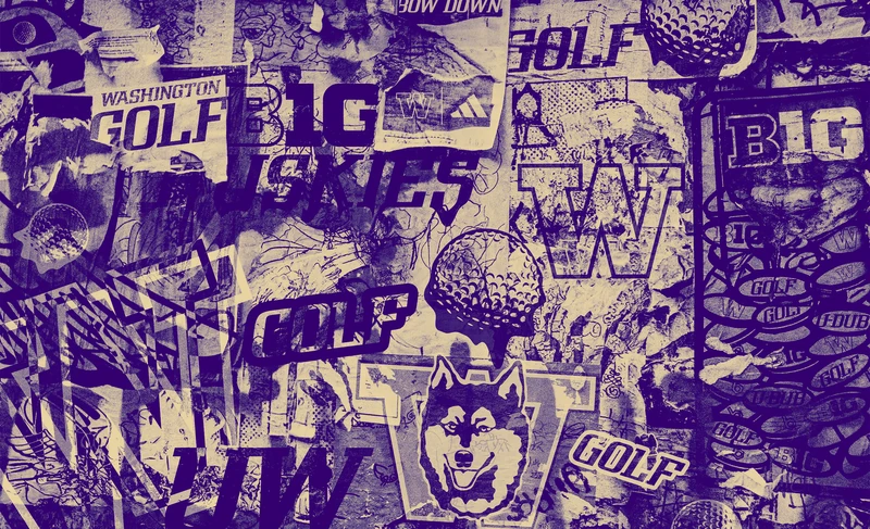 Golf collage wall