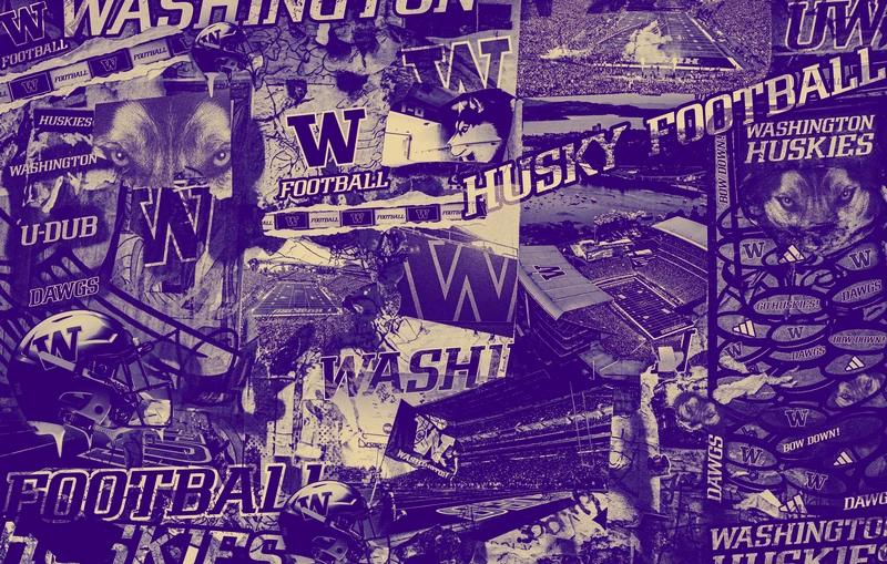 Football collage wall