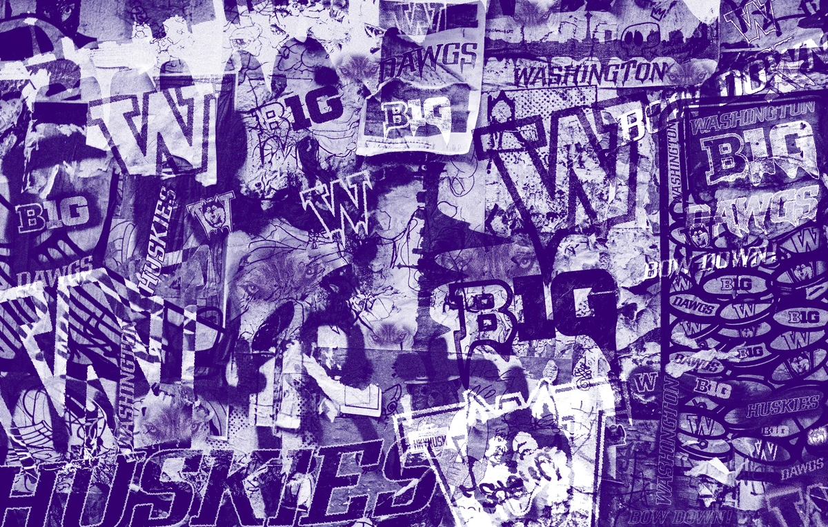 The Big Ten collage wall