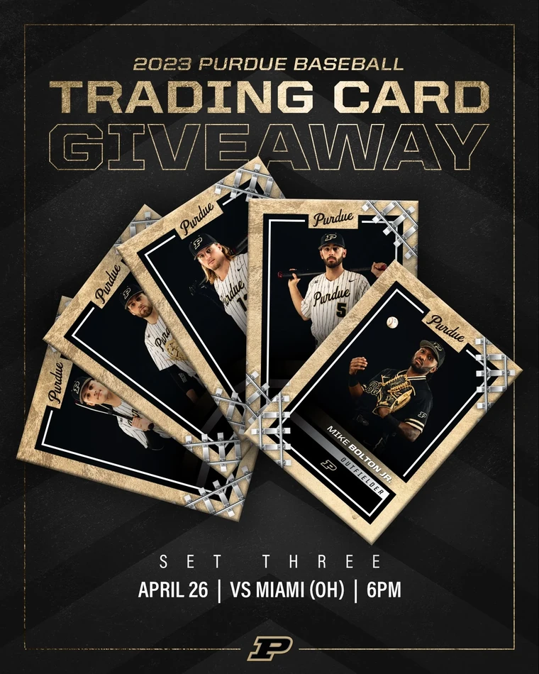 Purdue baseball promo graphic