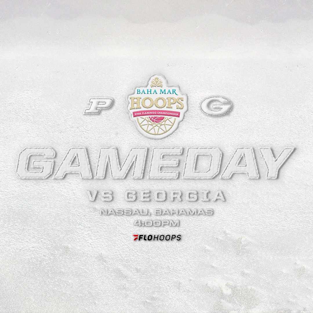 Game day animation for Purdue versus Georgia at Baha Mar Hoops