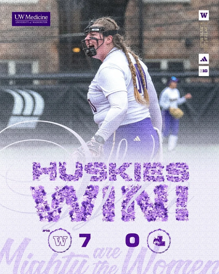 Huskies Win! final score graphic